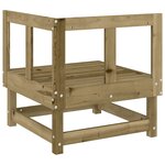 vidaXL Canapés d'angle de jardin 2 Pièces bois de pin imprégné