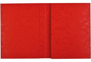 Protège Cahier 'Ecolier' 18 x 22 cm Carte Lustrée 2 grands Rabats Rouge COUTAL