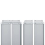 vidaXL Auvent latéral rétractable Rouge 140 x 600 cm