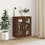 vidaXL Buffet chêne marron 69 5x34x90 cm bois d'ingénierie