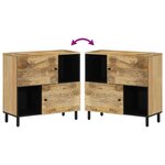 vidaXL Armoire latérale 80x33x75 cm bois massif de manguier