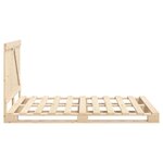 vidaXL Cadre de lit avec tête de lit 140x200 cm bois de pin massif