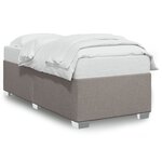 vidaXL Cadre de lit Taupe 100x200 cm Tissu