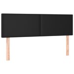 vidaXL Sommier à lattes de lit avec matelas et LED Noir 140x190 cm