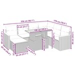vidaXL Salon de jardin avec coussins 8 Pièces beige résine tressée