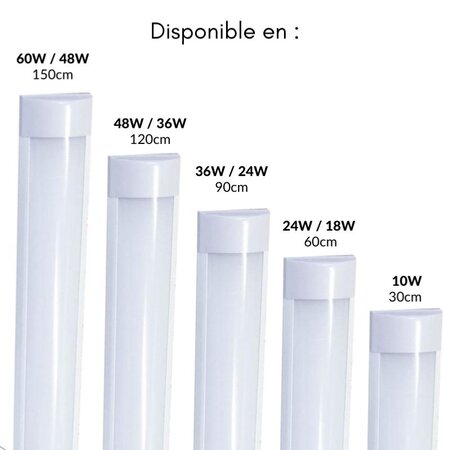 Tube Néon Led 120cm T5 18w (pack De 10) - Blanc Neutre 4000k - 5500k -  Silamp