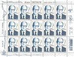Timbre - Alain Decaux (1925-2016) - Lettre verte