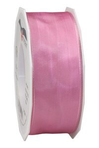 Ruban de soie acetat laitonné lyon 25-m-rouleau 40 mm prune