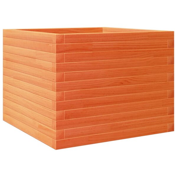 vidaXL Jardinière cire marron 60x60x45 5 cm bois de pin massif