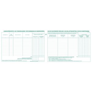 Piqûre Garagistes - Occasion Intérieur & Export - Avec Registre De Comparaison -texte Nl - 80 Pages - Blanc - Exacompta