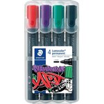 Marqueur permanent 352 Lumocolor  étui de 4 STAEDTLER