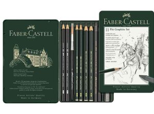 Kit PITT GRAPHITE petit, étui de 11 pièces FABER-CASTELL