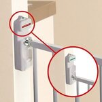 Barrière de sécurité large BROADWAY Gro Gate - A visser - 76/134 5 x 76 cm - Blanche