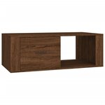 vidaXL Table basse Chêne marron 100x50 5x35 cm Bois d'ingénierie