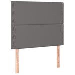 vidaXL Cadre de lit avec tête de lit Gris 80x200 cm Similicuir