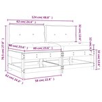 vidaXL Canapés centraux avec coussins 2 Pièces marron miel