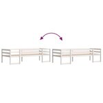 vidaXL Cadre de lit pour enfants blanc 90x200 cm bois de pin massif