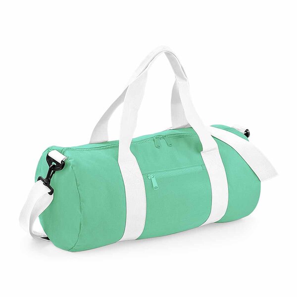 Sac de voyage toile - 20 L - Varsity Barrel Bag - BG140 - vert menthe