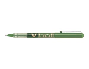 Stylo roller V Ball VB7 encre liquide Pte métal Moyenne Vert PILOT