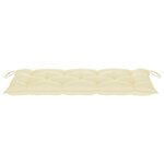 vidaXL Banc de jardin avec coussin 120 cm Bambou