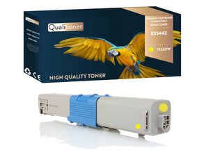 Qualitoner 1 toner oki es5442 (46490621) jaune compatible pour oki oki