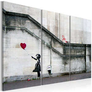 Tableau - girl with a balloon by banksy l x h en cm 90x60
