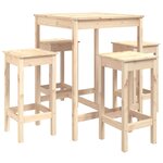 vidaXL Ensemble de bar de jardin 5 Pièces bois de pin massif