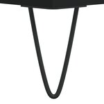 vidaXL Table basse noir 55x55x36 5 cm bois d'ingénierie