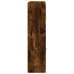 vidaXL Bibliothèque avec portes chêne fumé 136x37x142 cm