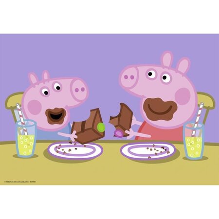 Peppa pig puzzles 2x24 pieces - la vie de famille - ravensburger - lot de  puzzles enfant - des 4 ans - La Poste
