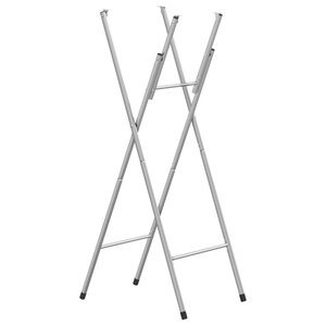 vidaXL Pieds de table de bar pliables Argenté 45x53x108 cm