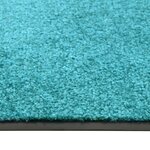 vidaXL Paillasson lavable Cyan 60x180 cm