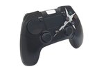 Ovegna p01: manette de jeux sans fil pour playstation 4 android et pc  gamepad  bluetooth  double vibration  batterie lithium rechargeable 1000mah  haut-parleur prise jack (noir)
