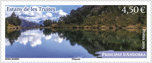 Timbre Andorre - Estany de les truites