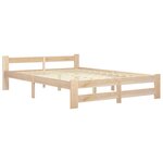 vidaXL Cadre de lit Bois de pin massif 140x200 cm