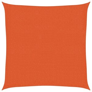 vidaXL Voile d'ombrage 160 g/m² Orange 3x3 m PEHD