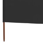vidaXL Paravent 3 panneaux Tissu 400 x 120 Anthracite