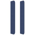 vidaXL Tête de lit avec oreilles Bleu 93x16x118/128 cm Tissu