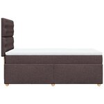 vidaXL Sommier à lattes de lit avec matelas Marron foncé 100x200 cm