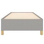 vidaXL Cadre de lit Gris clair 80x200 cm Tissu