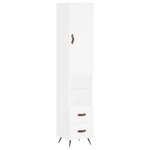 vidaXL Buffet haut Blanc 34 5x34x180 cm Bois d'ingénierie