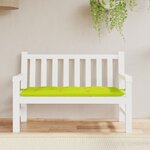 vidaXL Coussin de banc de jardin vert brillant 120x50x7cm tissu oxford