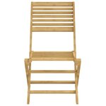 vidaXL Chaises pliables de jardin lot de 6 bois massif d'acacia