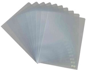 Lot de 100 pochettes à coin en plastique grainées A4 Eco HERLITZ