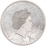 Pièce de monnaie en Argent 10 Dollars g 62.2 (2 oz) Millésime 2023 Silverland WAVE