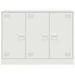 vidaXL Buffet blanc 99x39x73 cm acier