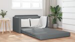 vidaXL Canapé Lit Sol 2-en-1 Gris Anthracite 124x71x78 cm Tissu