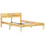 vidaXL Cadre de lit Bois de récupération massif 120x200 cm