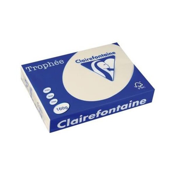 Ramette 250 Feuilles Papier 160g A3 420x297 mm Certifié FSC IVOIRE TROPHÉE