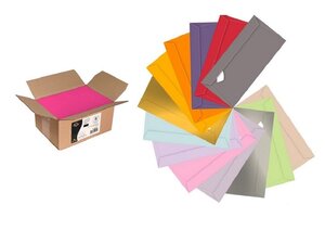 Enveloppes rouges à 4 barres / Enveloppes rouge pur / Ajustement 4